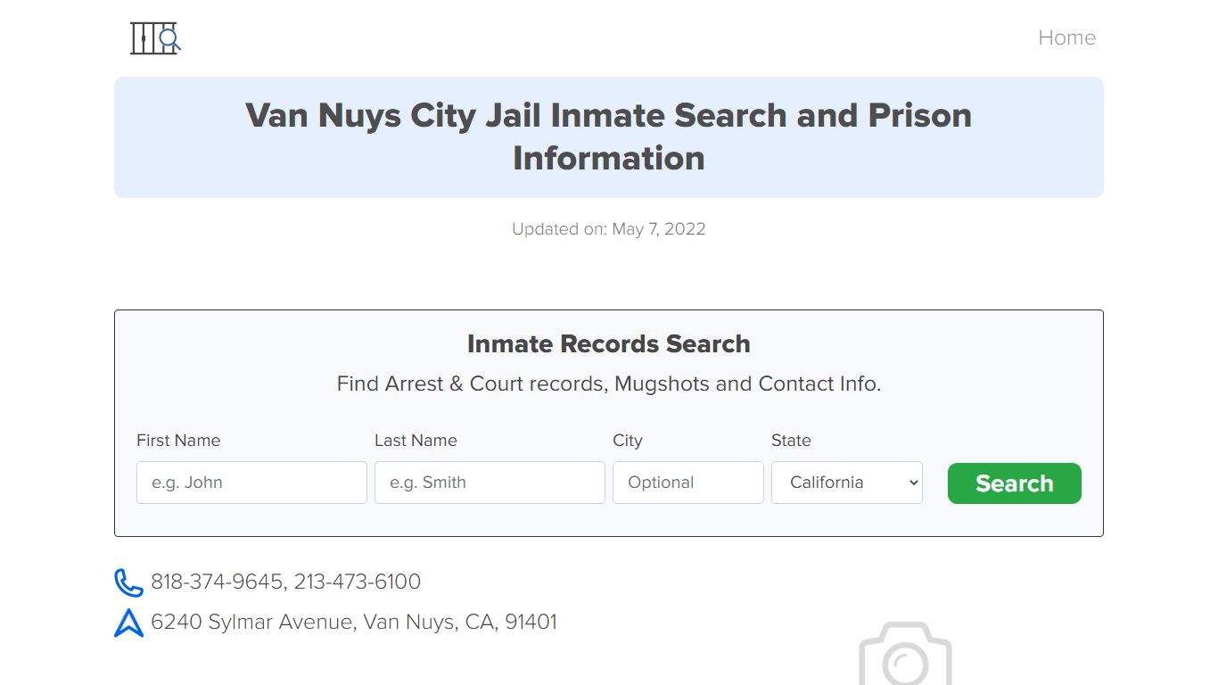 Van Nuys City Jail Inmate Search, Visitation, Phone no ...